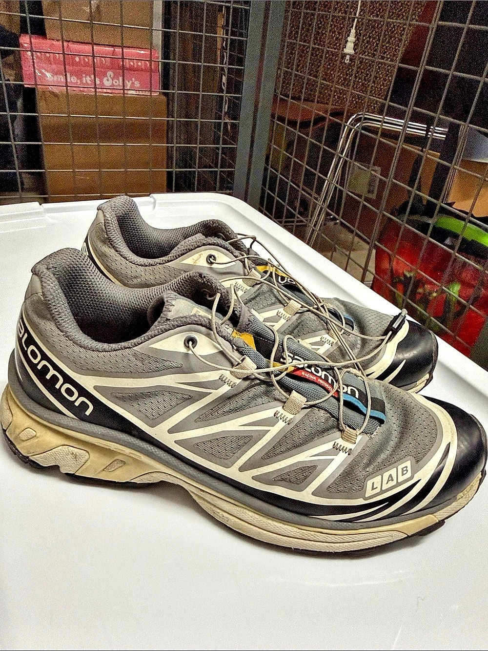 Salomon S-LAB XT 6 Soft Ground Trail Running Shoes Gray & Black